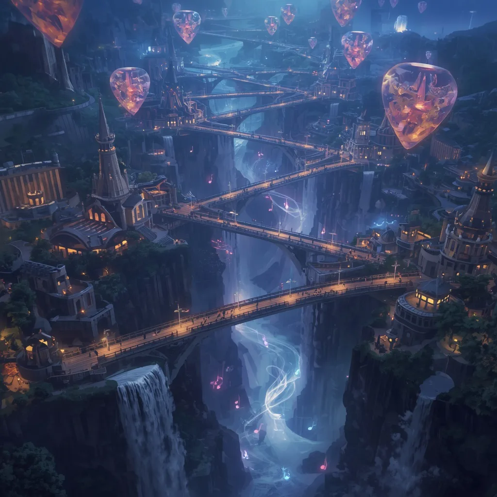 Floating Luxury Guitar Pick Kingdom Above Infinite Music Waterfalls – Intricate Mandala Art Designs prompts – AI generated example