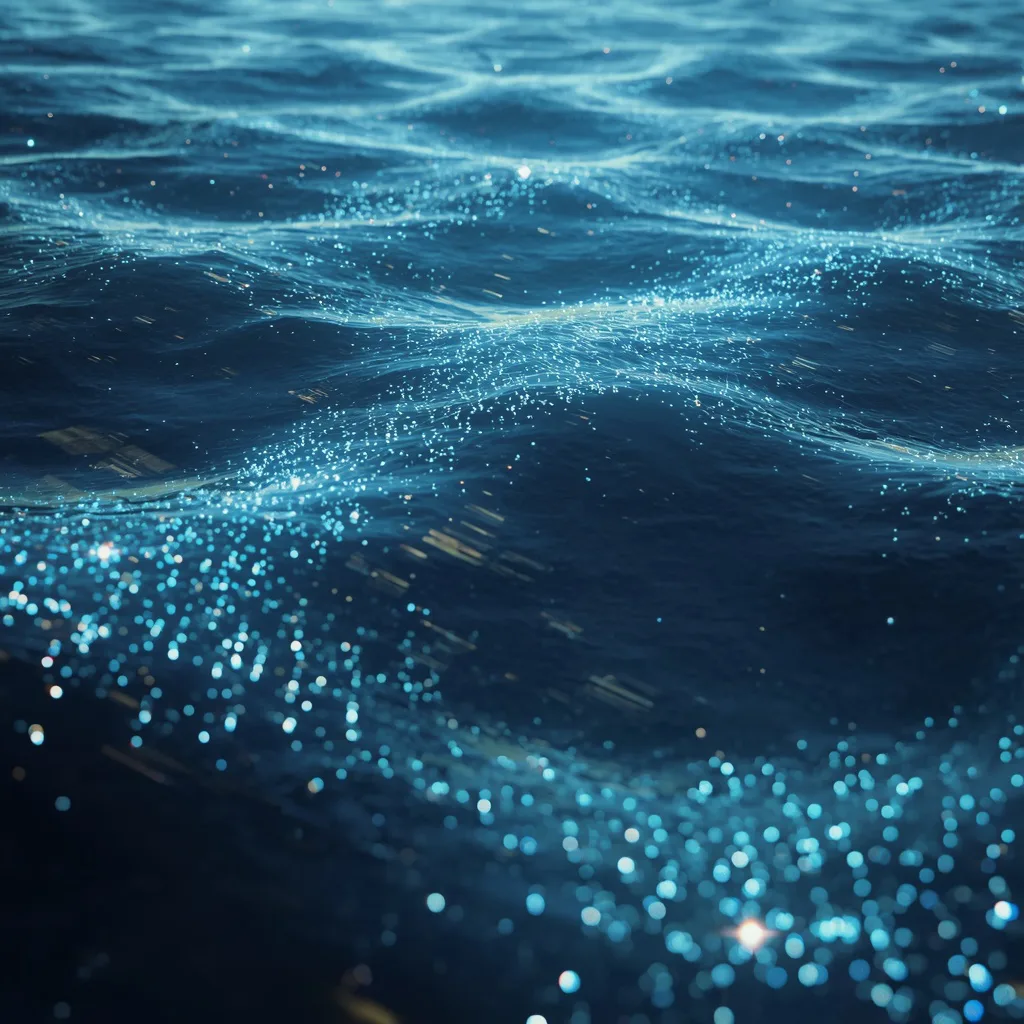 Futuristic Floating Biological Data Ocean With Living Information Waves – Intricate Mandala Art Designs prompts – AI generated example