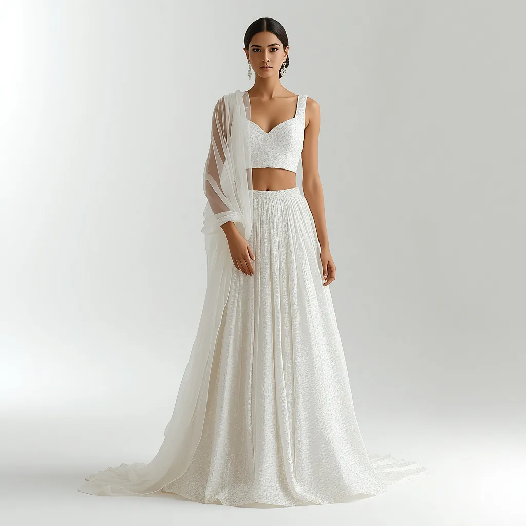 Premium Editorial Bridal Couture Modern Minimalist – beautiful girl's aesthetic ai prompts – AI generated example