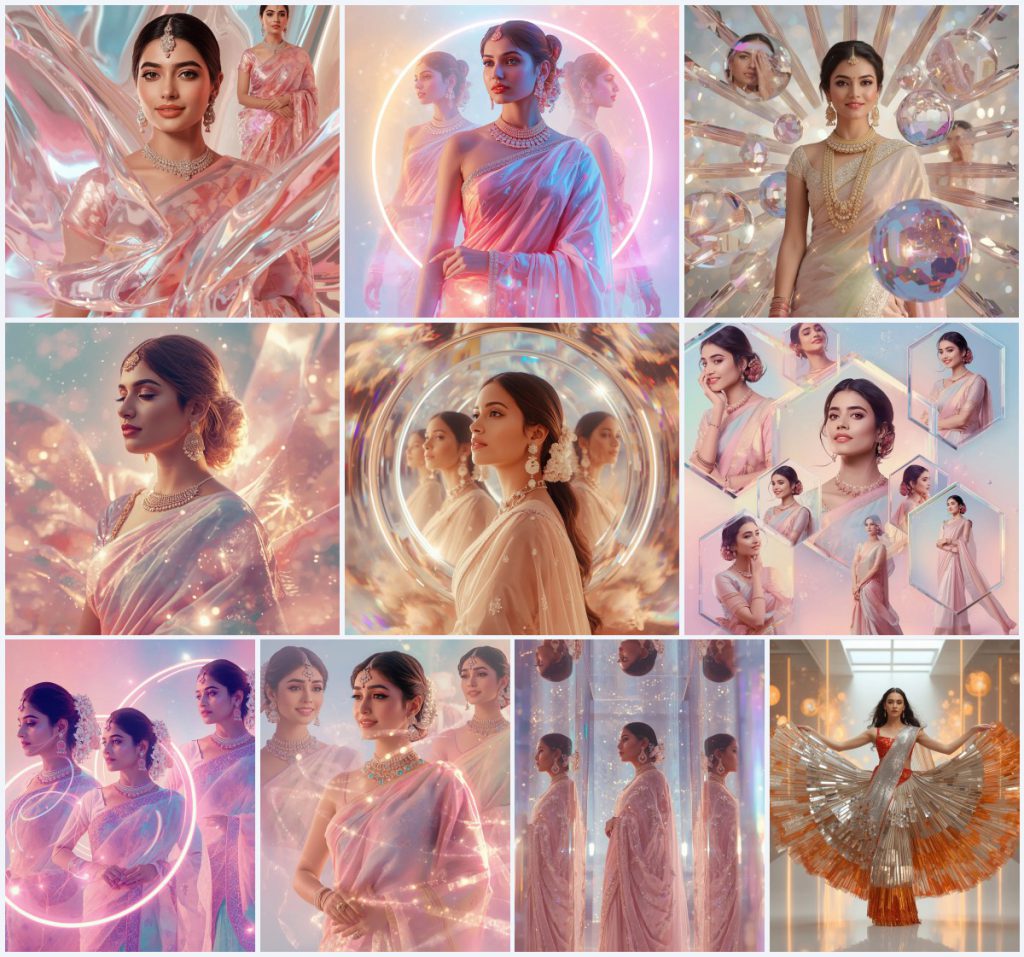 Elegant Parsi Gara Saree AI Prompts for Exquisite Embroidery | Best prompt for saree for wedding — AI image prompt