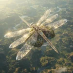 Floating Crystal Dragonfly Paradise Gardens | prompt seen