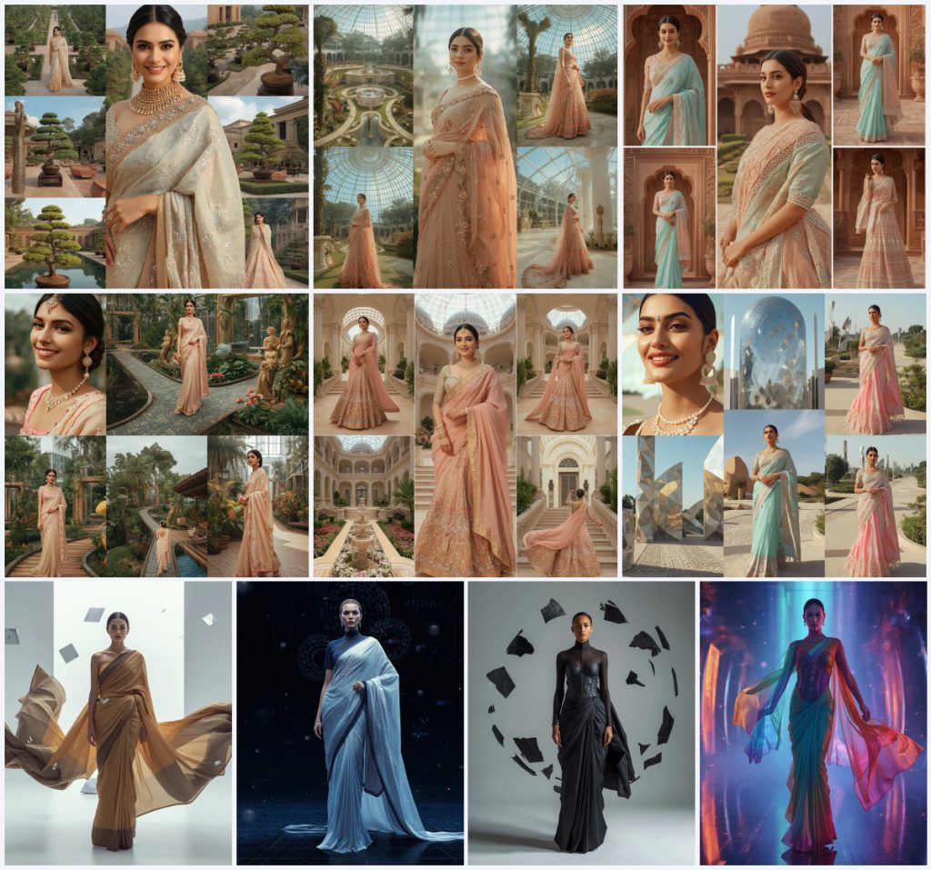Rustic Khadi Saree AI Prompts for Sustainable and Earthy Looks | desi saree ai prompt — AI image prompt